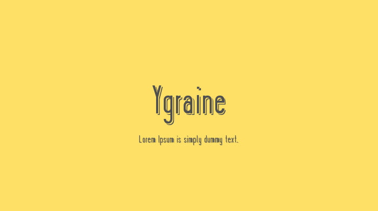 Ygraine Font Family