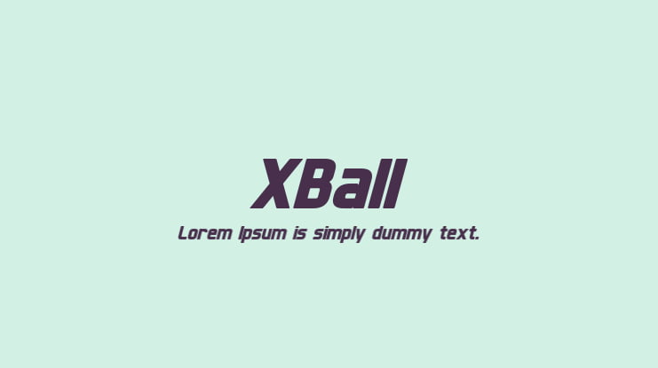 XBall Font Family