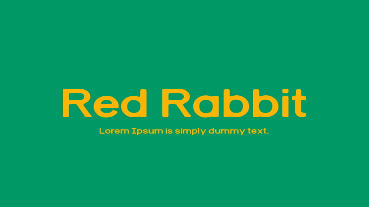 Red Rabbit Font