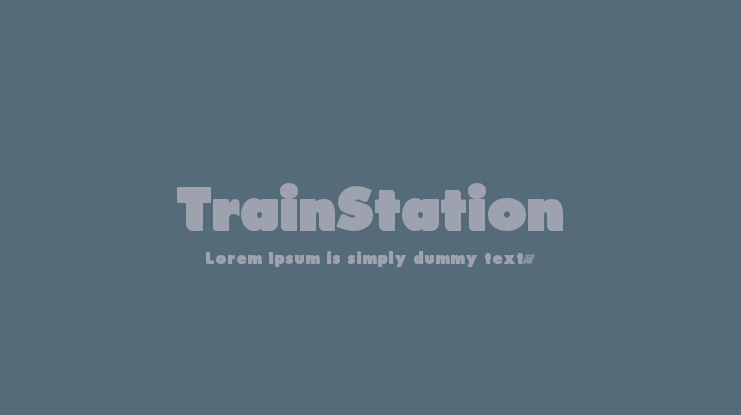 TrainStation Font