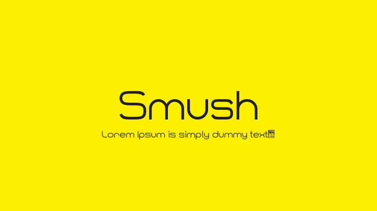 Smush Font Family
