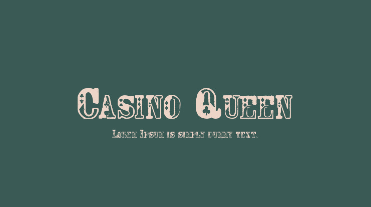 Casino Queen Font