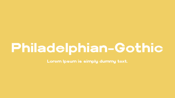 Philadelphian-Gothic Font