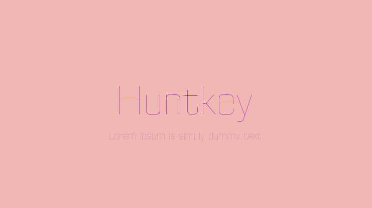 Huntkey Font