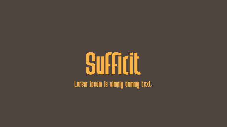 Sufficit Font
