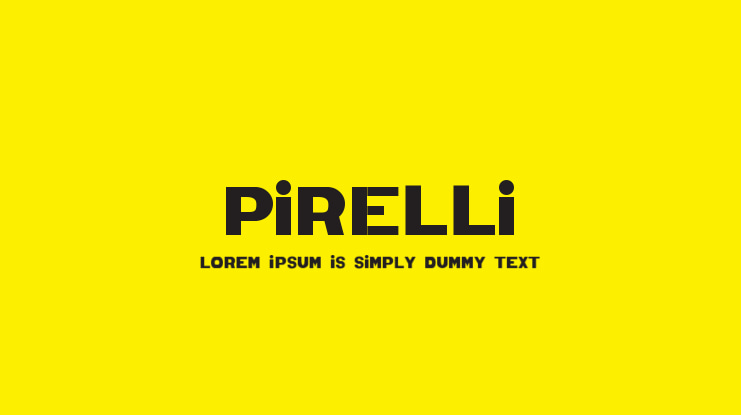 Pirelli Font