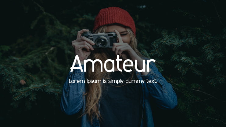 Amateur Font