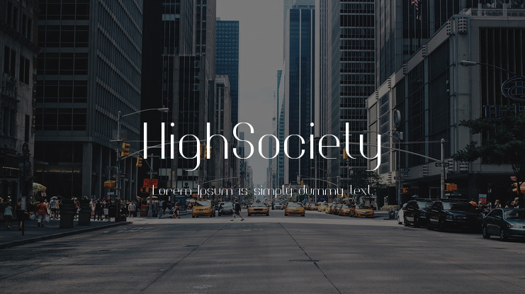HighSociety Font