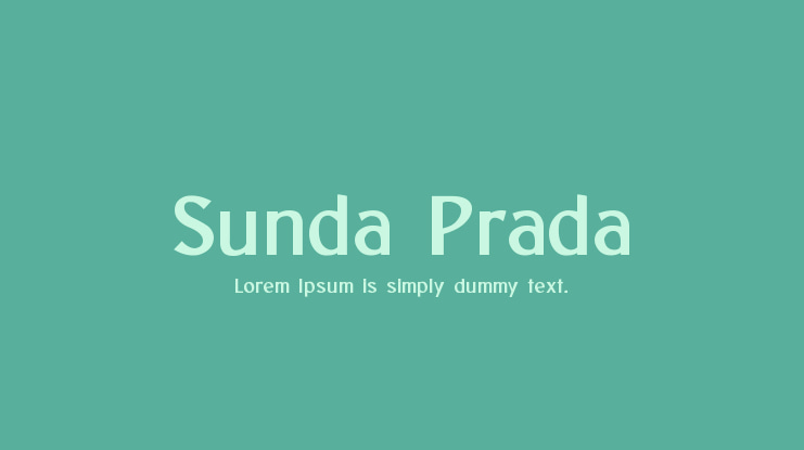 Sunda Prada Font