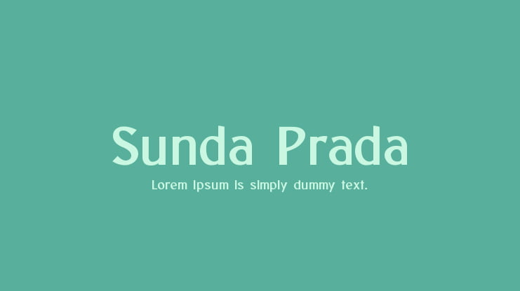 Sunda Prada Font