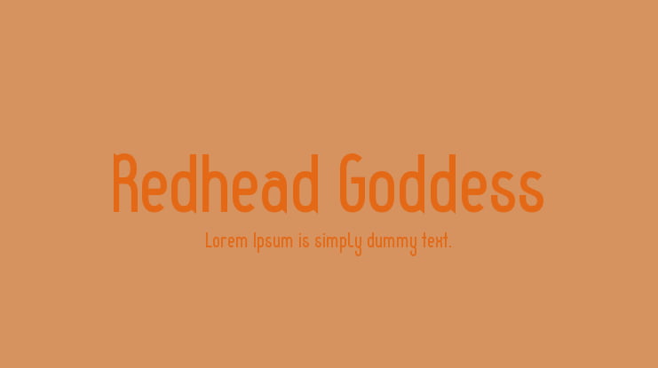 Redhead Goddess Font Family
