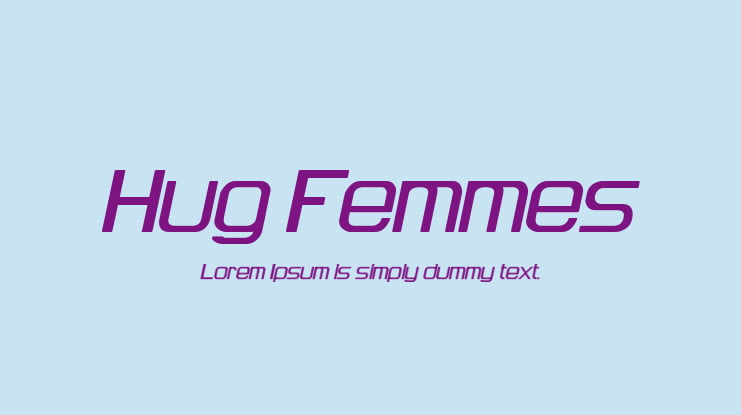Hug Femmes Font Family