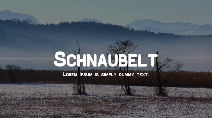 Schnaubelt Font Family