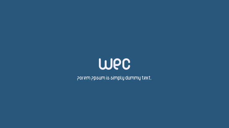 wec Font Family