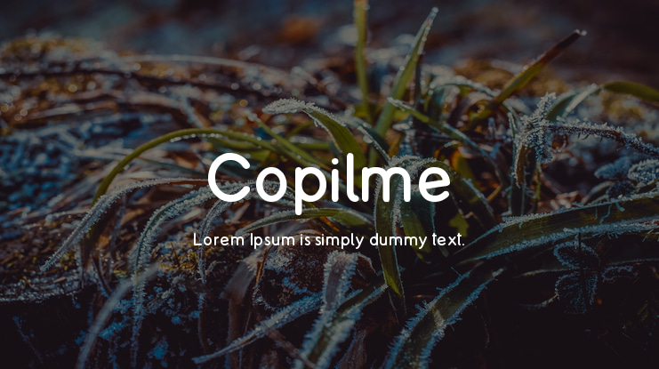 Copilme Font Family
