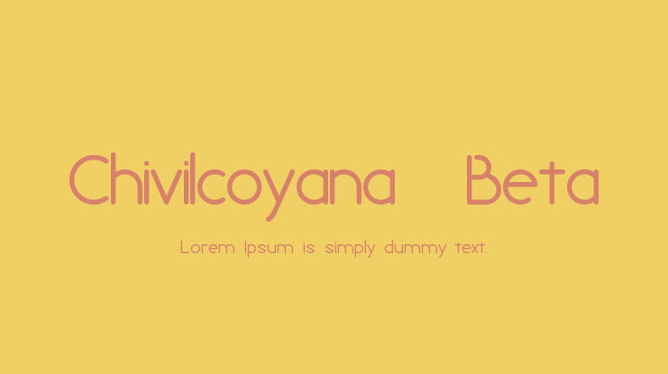 Chivilcoyana  Beta Font