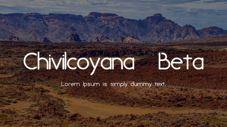 Chivilcoyana  Beta Font