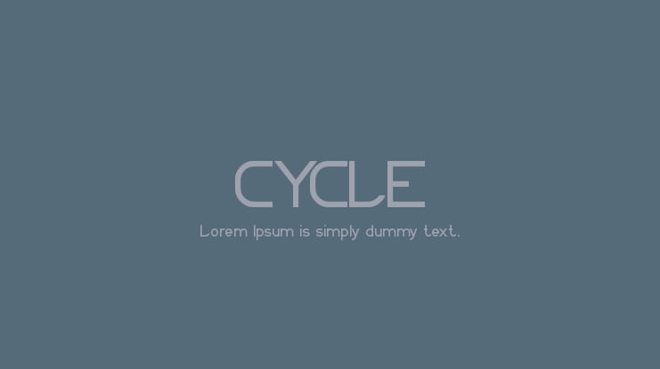 CYCLE Font