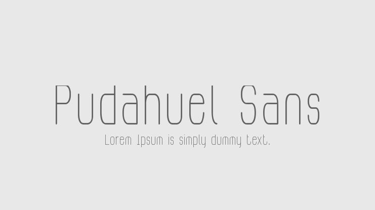 Pudahuel Sans Font
