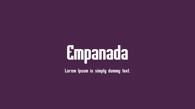 Empanada Font Family