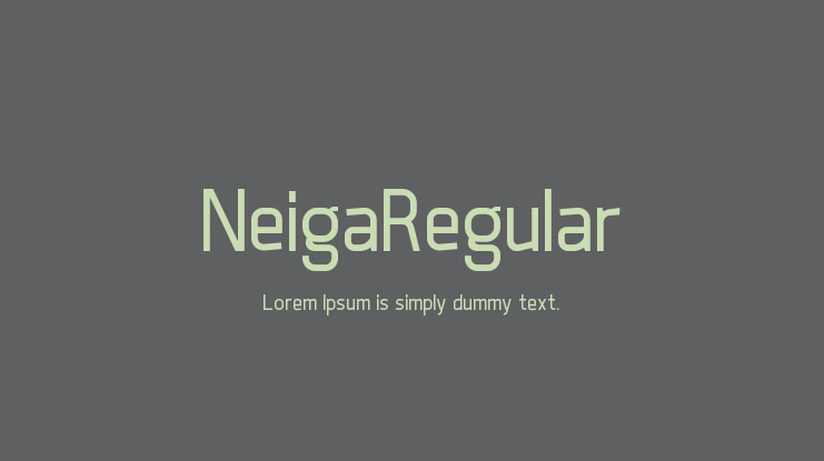 NeigaRegular Font