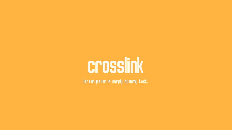 Crosslink Font