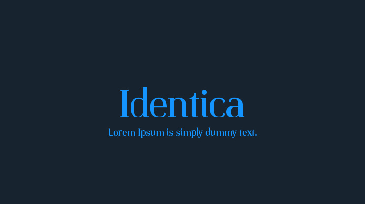 Identica Font