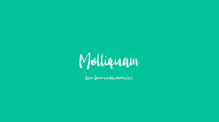 Molliquam Font