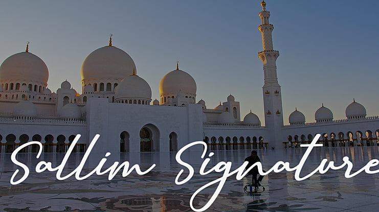 Sallim Signature Font