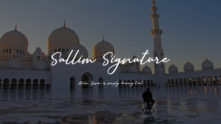 Sallim Signature Font