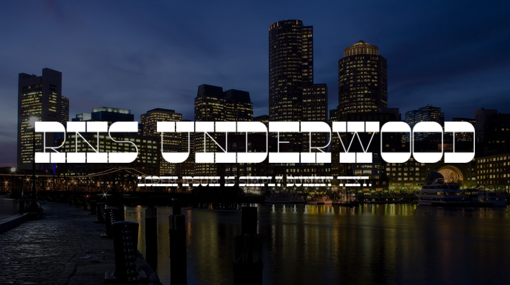 RNS Underwood Font