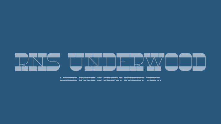 RNS Underwood Font
