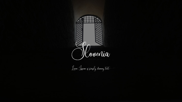 Slovenia Font