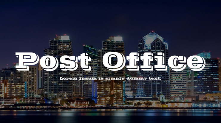 Post Office Font