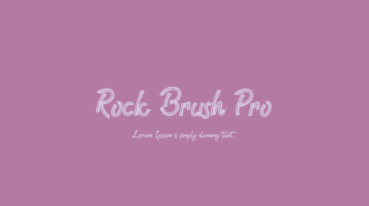Rock Brush Pro Font