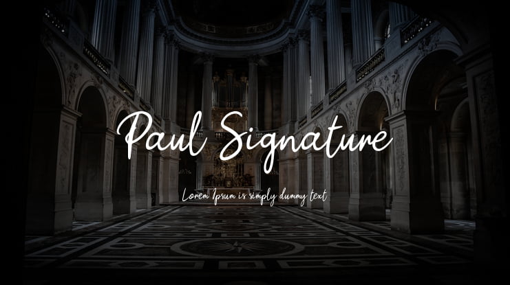 Paul Signature Font