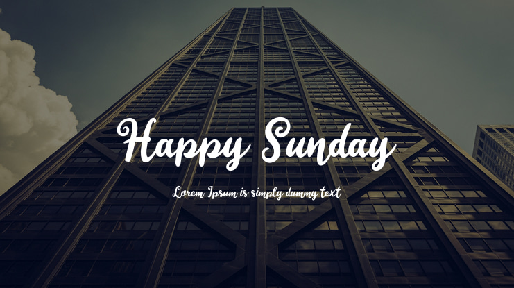 Happy Sunday Font