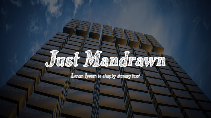 Just Mandrawn Font Family