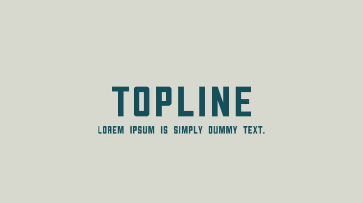 Topline Font