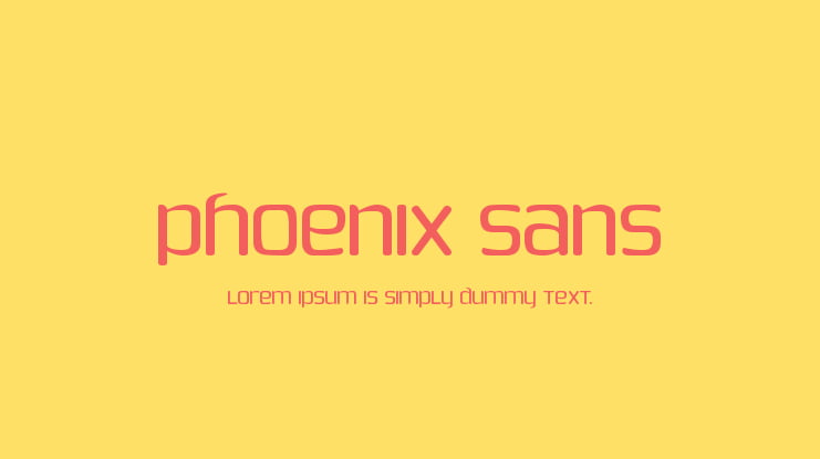 Phoenix Sans Font Family