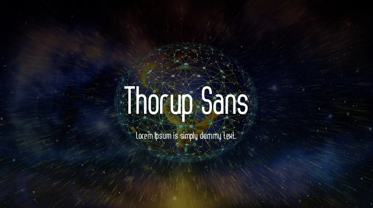 Thorup Sans Font Family