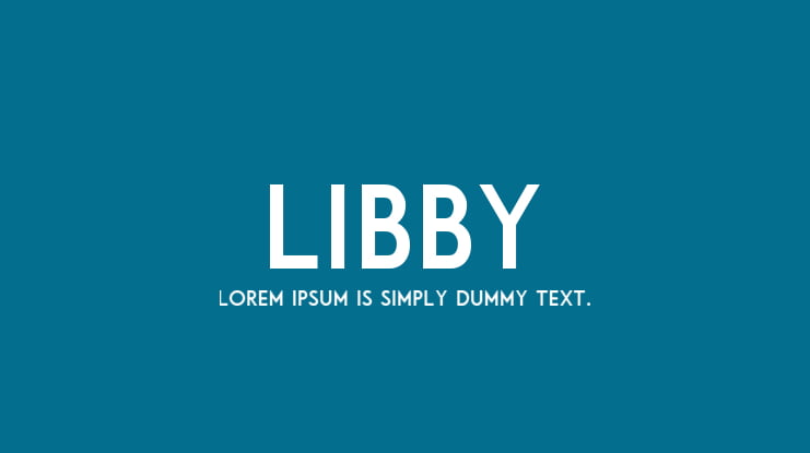 Libby Font Family