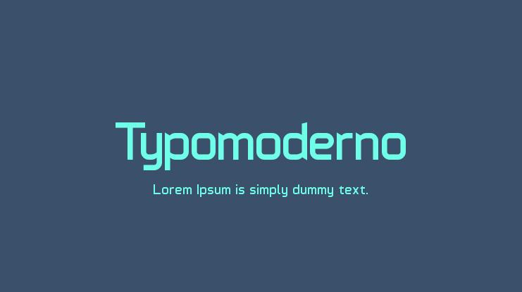 Typomoderno Font