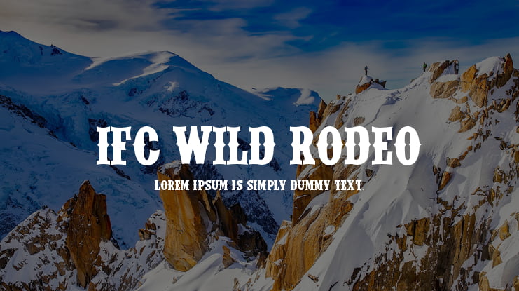 IFC Wild Rodeo Font