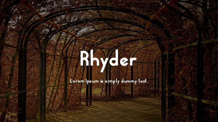 Rhyder Font