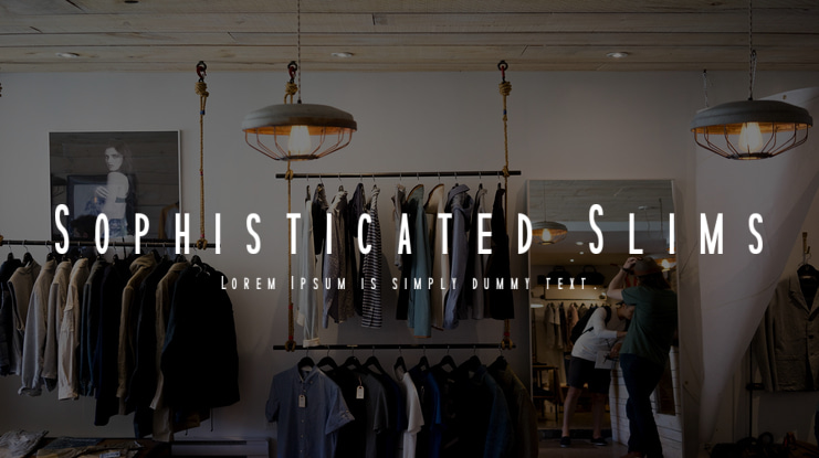 Sophisticated Slims Font Family