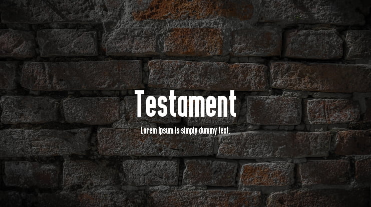 Testament Font