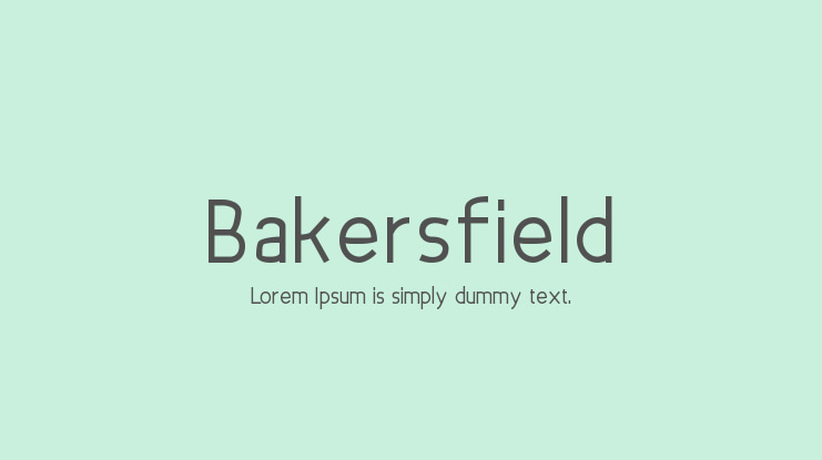 Bakersfield Font Family