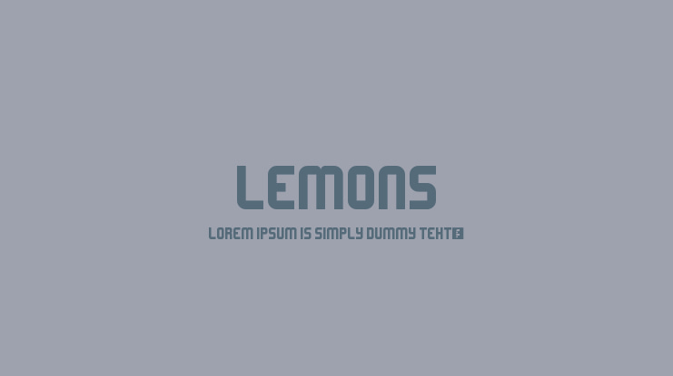 Lemons Font