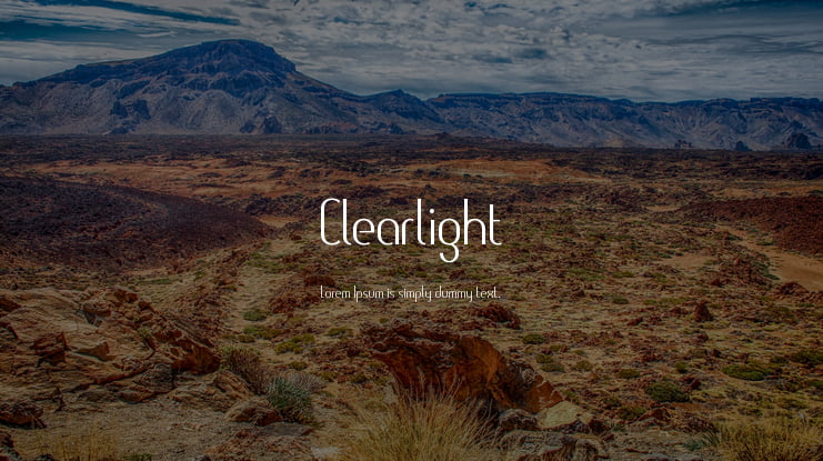 Clearlight Font